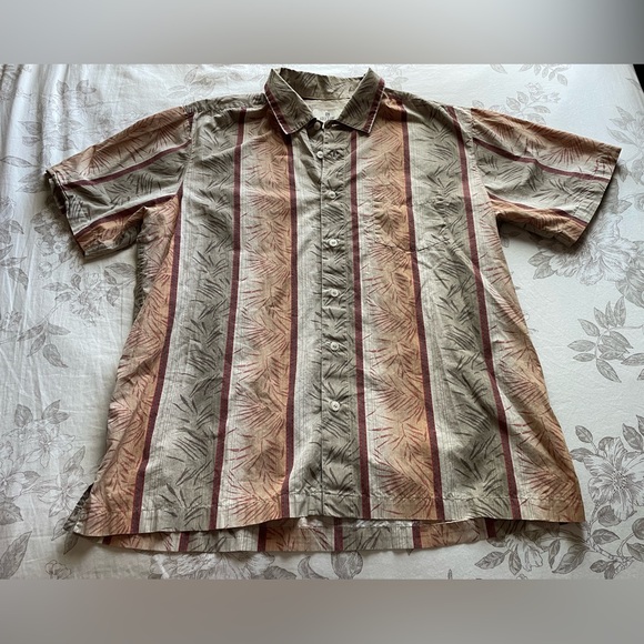 Men’s Solitude Vintage 80s 90s Stripe Button Shirt Large Camp Vacation Resort - Picture 1 of 9